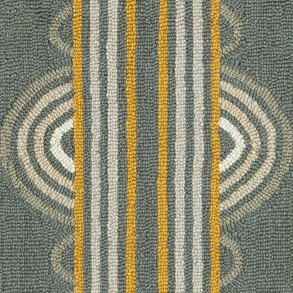Button Hand Micro Hooked Wool Rug Swatch | Grey – Annie Selke