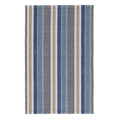 Always Greener Handwoven Indoor/Outdoor Rug | Blue/Grey