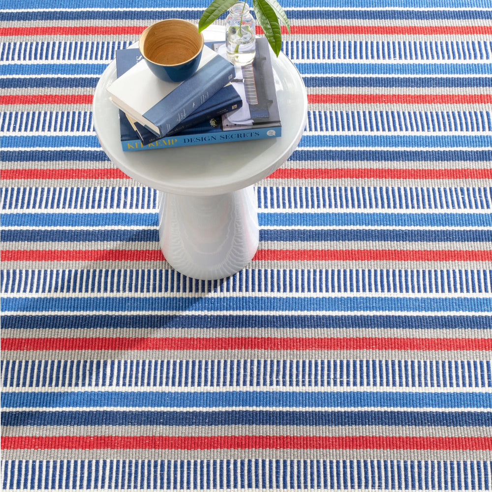 Always Greener Handwoven Indoor/Outdoor Rug | Blue/Red