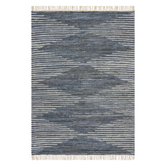 Dira Denim Bohemian Diamond Rug | Blue