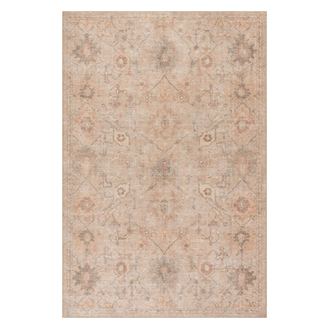 Vivienne Vintage Washable Rug | Peach
