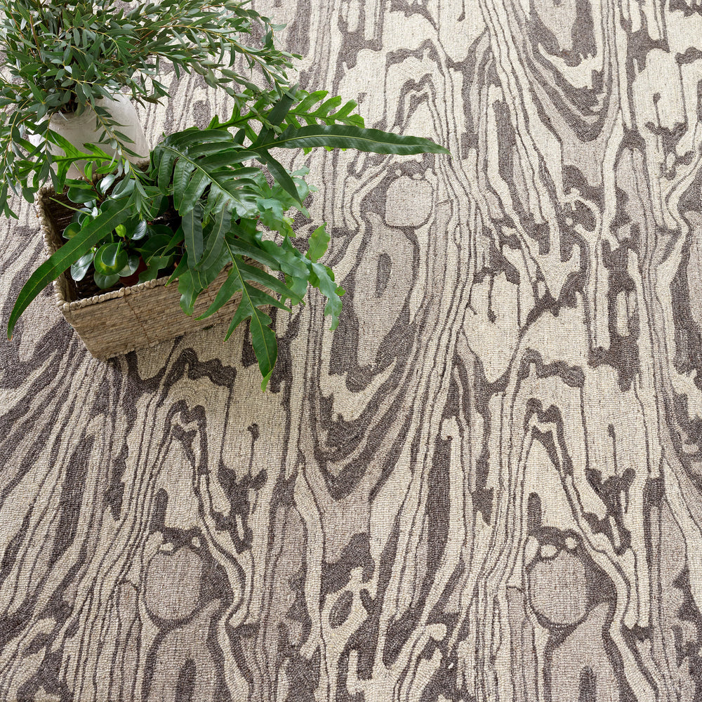 Weston Hand Micro Hooked Wool Custom Rug by Bunny Williams | Grey