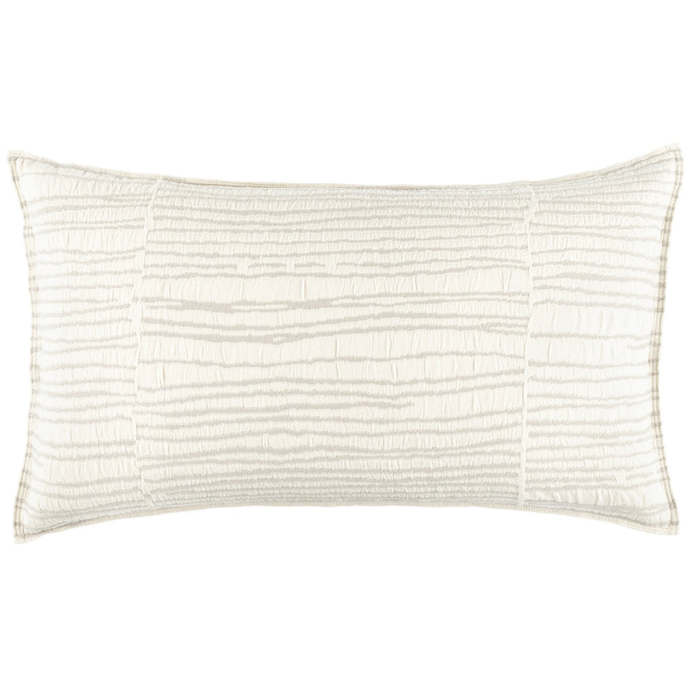 Striae Matelasse Sham | Oatmeal
