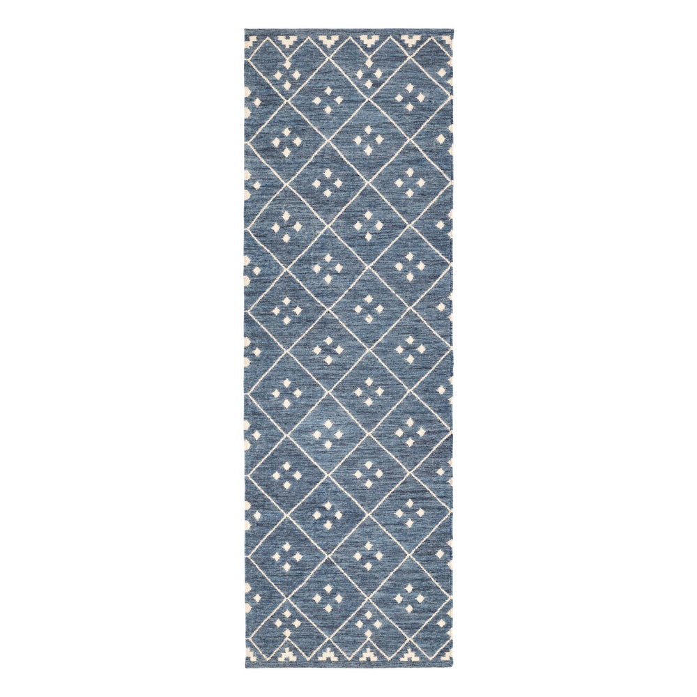 Kota Handwoven Wool Rug | Indigo