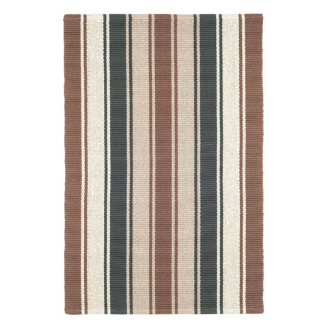 Elliot Handwoven Cotton Rug | Brown
