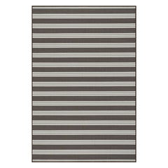 Meredith Wide Striped Indoor/Outdoor Custom Rug | Brown