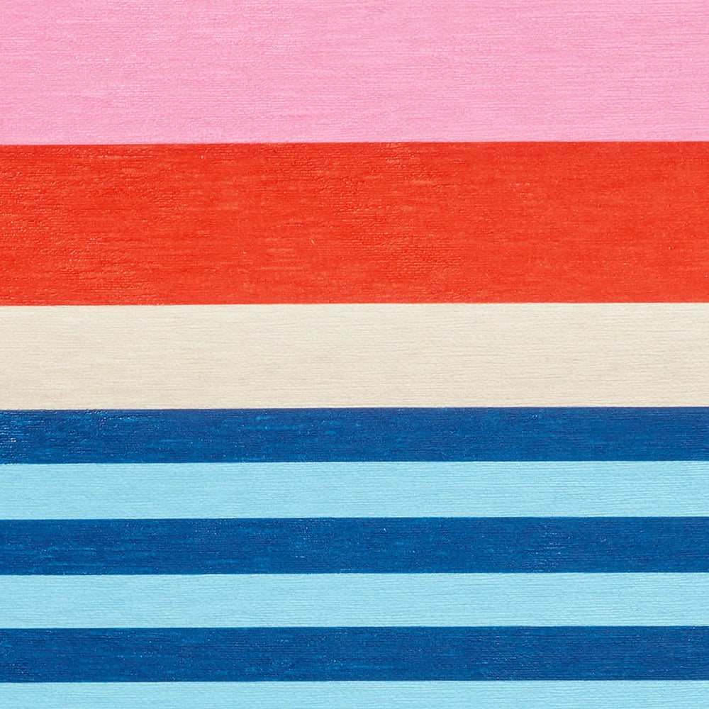 Beach Stripe Machine Washable Rug Swatch | Multi