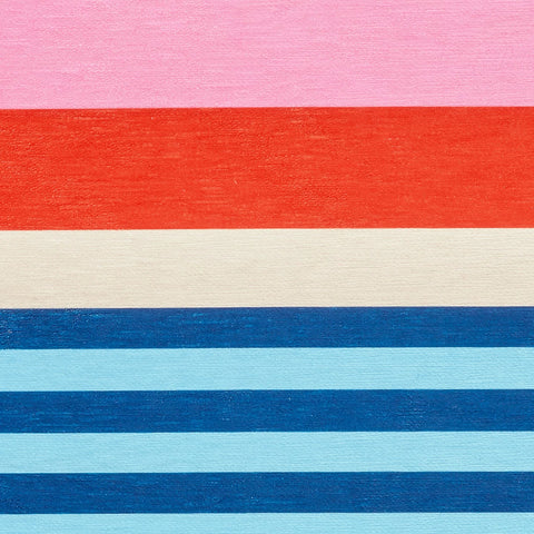Beach Stripe Machine Washable Rug Swatch | Multi