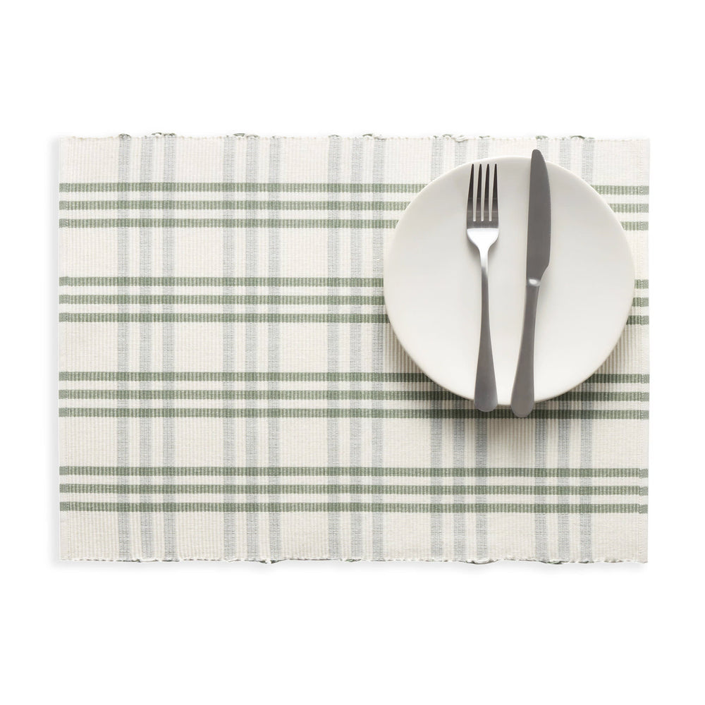 Beaumont Plaid Placemat Set of 4 | Sage