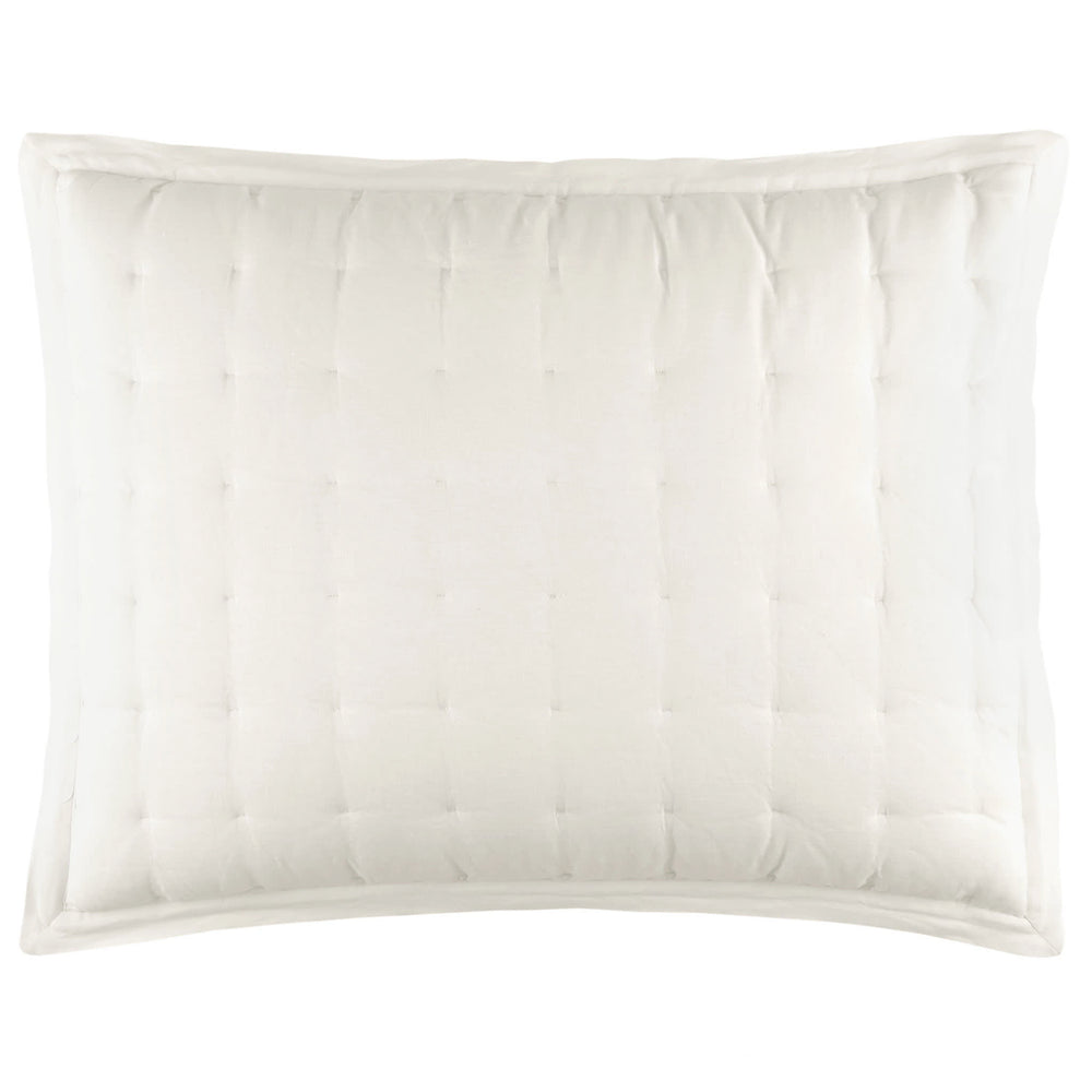 Lush Linen Puff Sham | Ivory