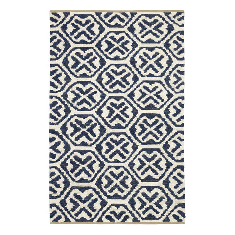 Magnolia Handwoven Jute Rug | Blue