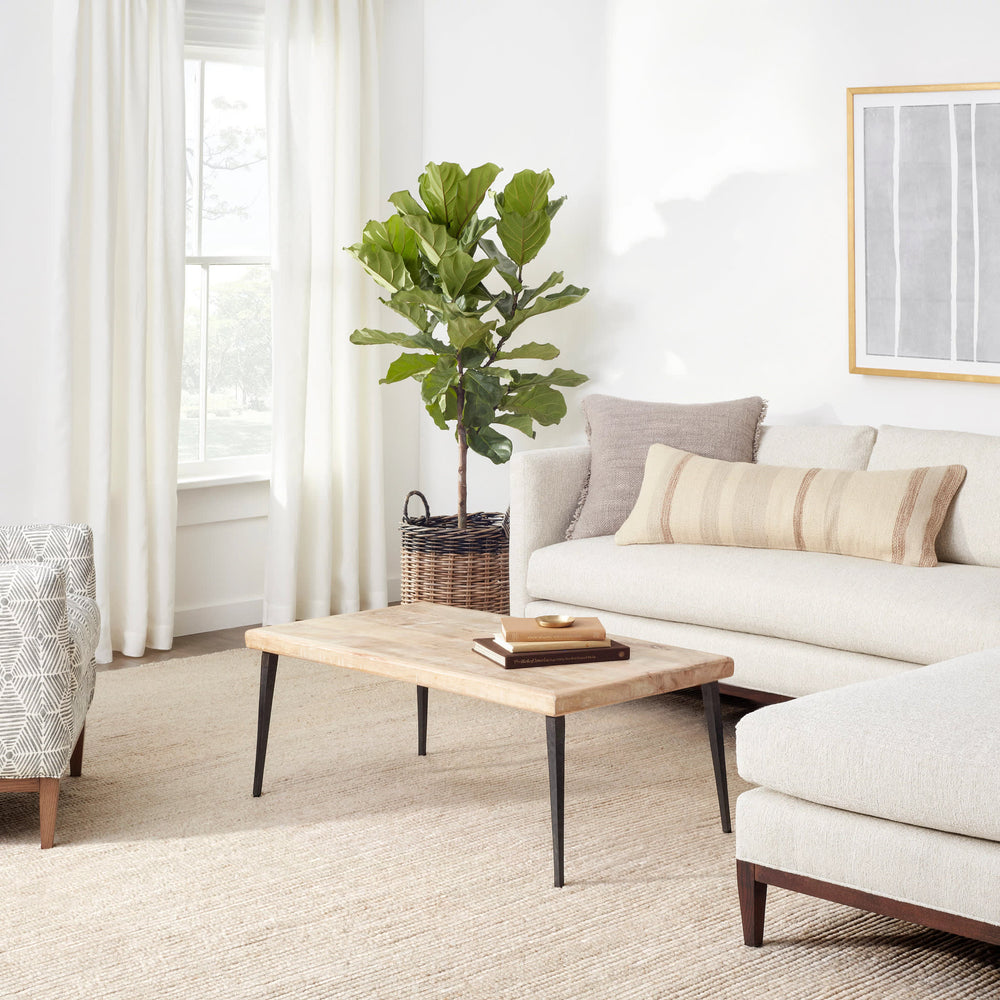 Niels Handwoven Woolviscose Rug | Latte