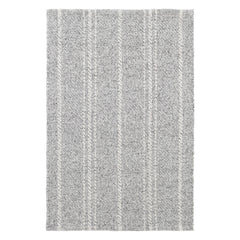 Melange Stripe Handwoven Indoor/Outdoor Rug | Grey/Ivory