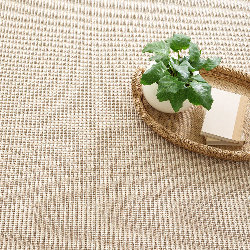 Oak Grove Woven Indoor/Outdoor Custom Rug | Khaki