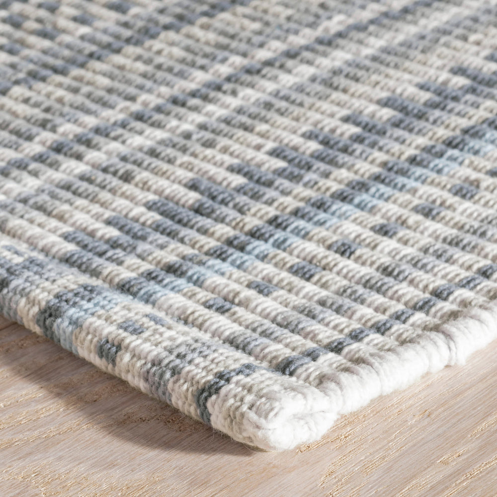 Lucky Stripe Handwoven Cotton Rug | Grey