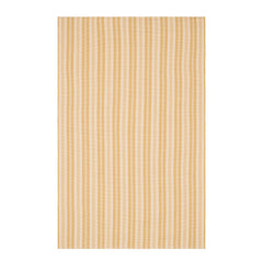 Ticking Stripe Handwoven Indoor/Outdoor Rug | Gold/Ivory