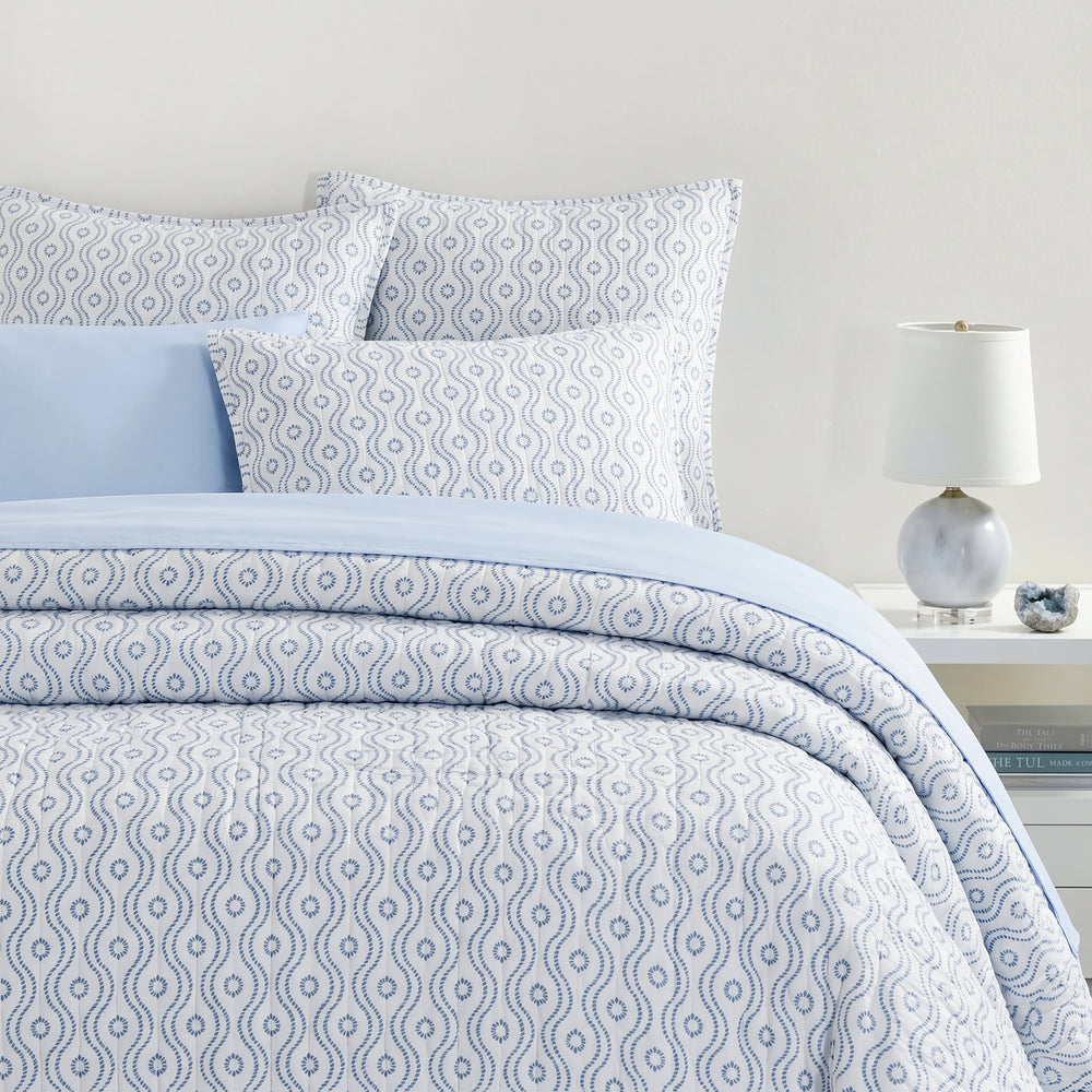 Amelia Quilted Sham | Blue