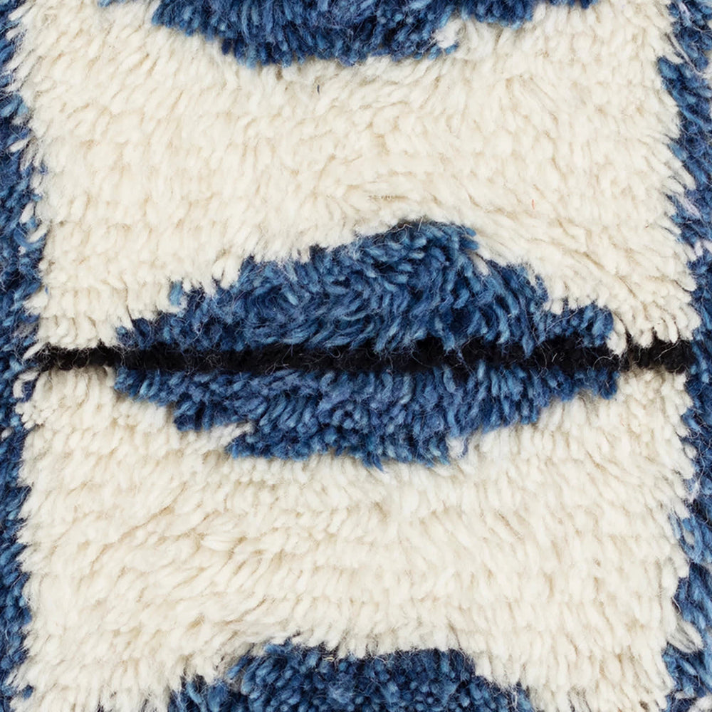 Noma Handwoven Wool Rug Swatch | Indigo
