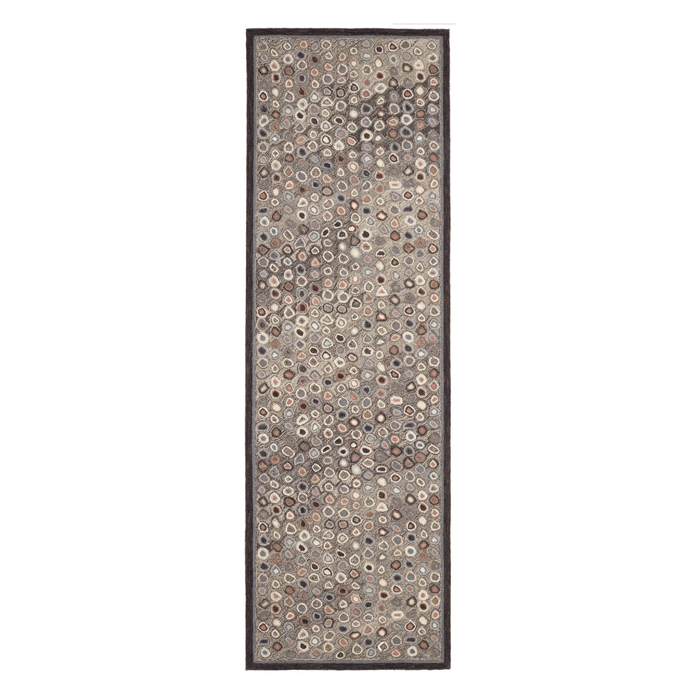 Cats Paw Hand Micro Hooked Wool Rug | Grey