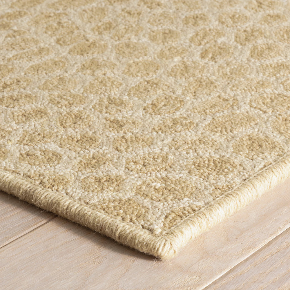 Anya Hand Micro Hooked Wool Custom Rug | Yellow