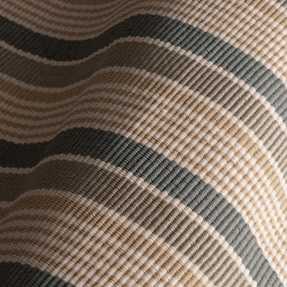 Mystic Stripe Handwoven Indoor/Outdoor Rug | Slate