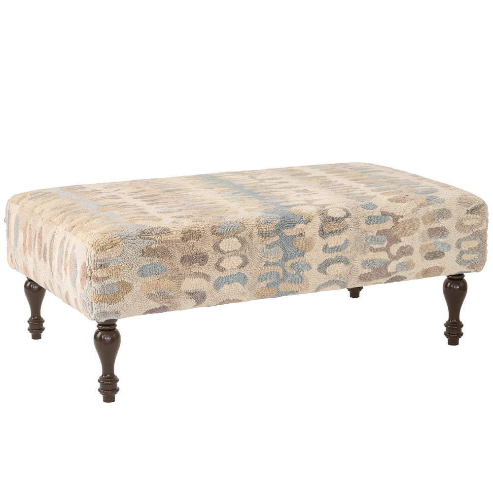 Paint Chip Rug Ottoman | Natural