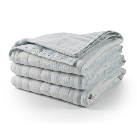 Carolina Stripe Quilt | Sky