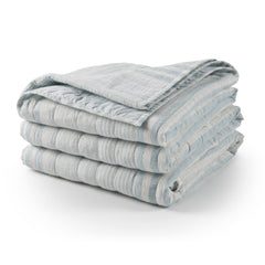 Carolina Stripe Quilt | Sky