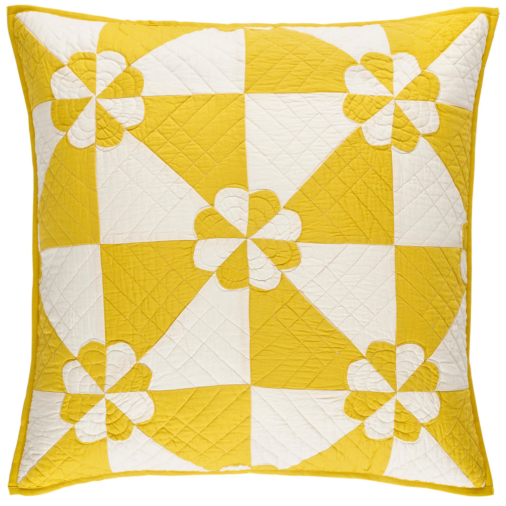 Sunny Side Quilted Sham | Yellow