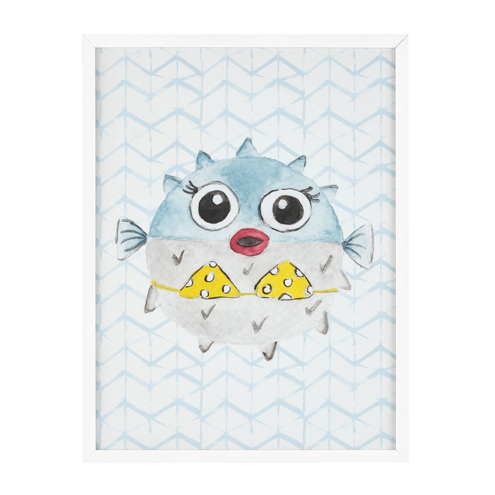 Diva Blowfish Wall Art | Blue