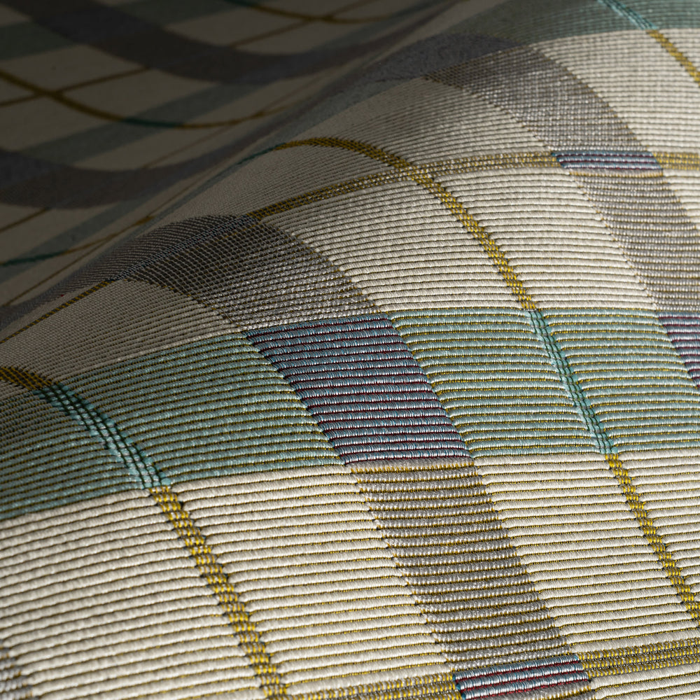 Sundara Modern Plaid Indoor/Outdoor Rug | Blue Multi