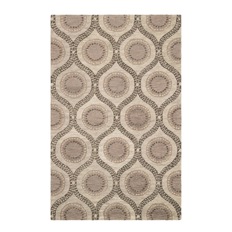 Medallion Hand Tufted Wool Rug | Grey