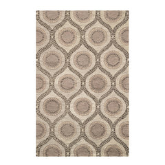 Medallion Hand Tufted Wool Rug | Grey