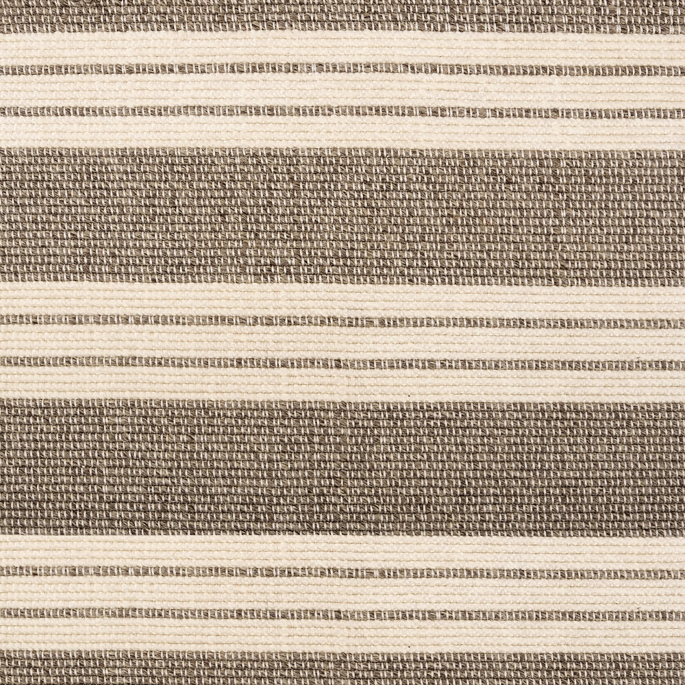 Meredith Wide Striped Indoor/Outdoor Custom Rug Swatch | Grey