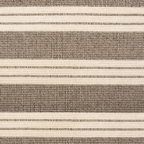 Meredith Wide Striped Indoor/Outdoor Custom Rug Swatch | Grey
