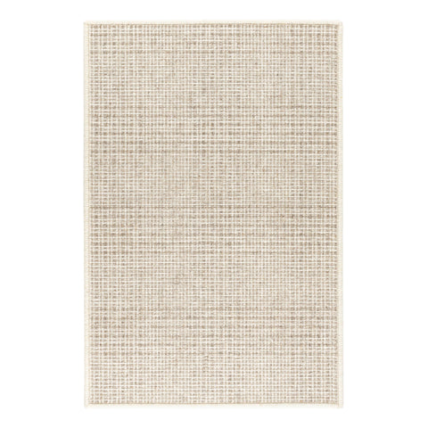 Checkers Woven Wool Custom Rug | Natural