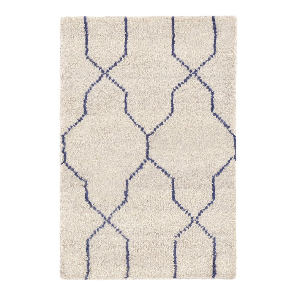 Massena Hand Knotted Wool Rug | Blue