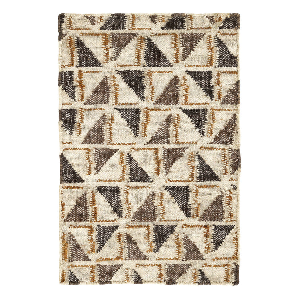 Loki Handwoven Jute Rug | Brown