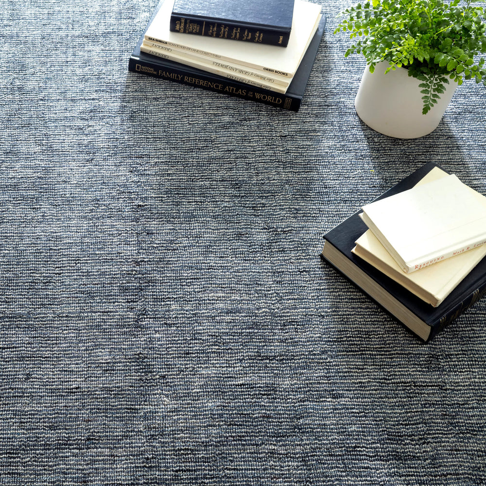 Willow Woven Performance Custom Rug | Indigo