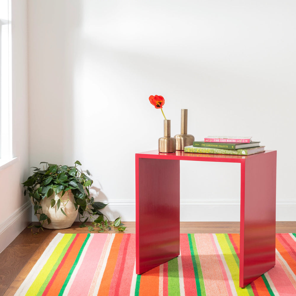 Seed Stitch Stripe Handwoven Indoor/Outdoor Rug | Spring