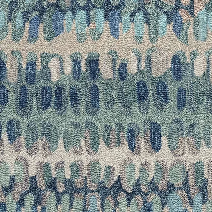 Paint Chip Machine Washable Rug Swatch | Blue
