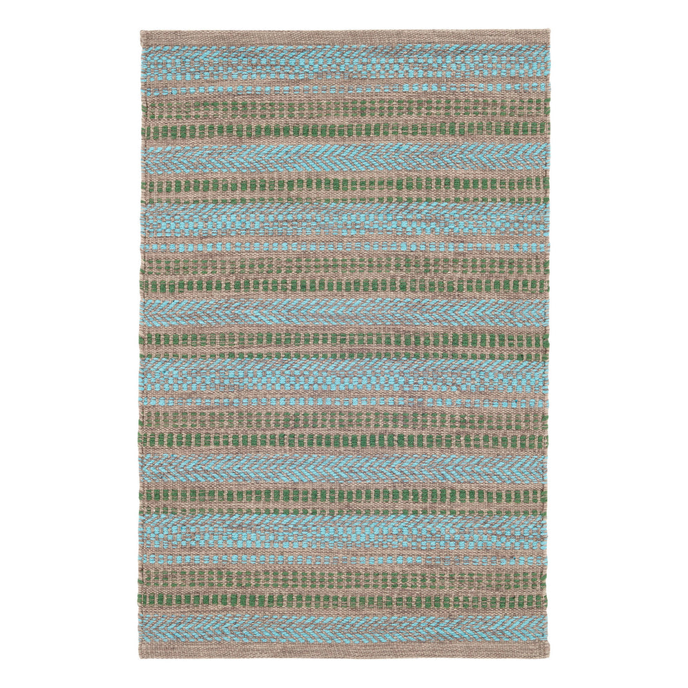 Sooner Than Later Handwoven Indoor/Outdoor Rug | Aqua