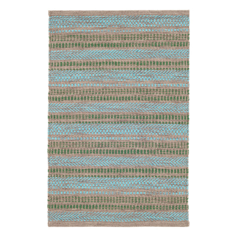 Sooner Than Later Handwoven Indoor/Outdoor Rug | Aqua