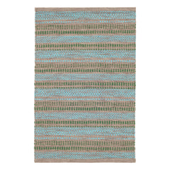Sooner Than Later Handwoven Indoor/Outdoor Rug | Aqua