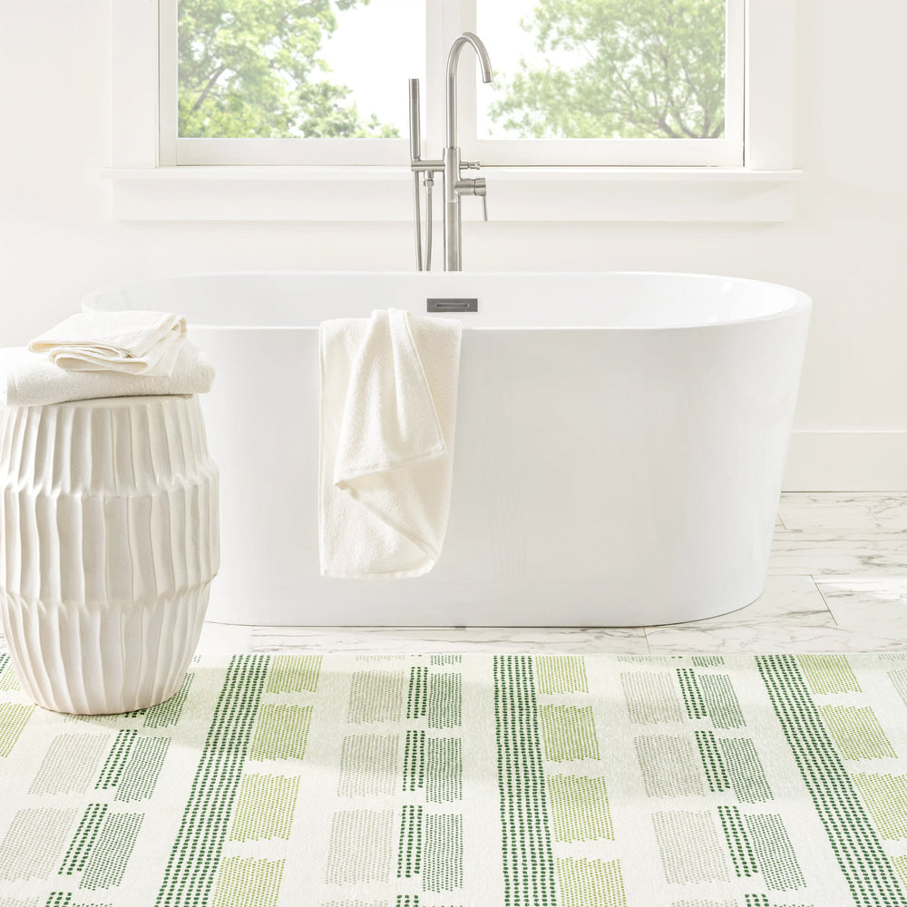 Tread Lightly Machine Washable Rug | Green