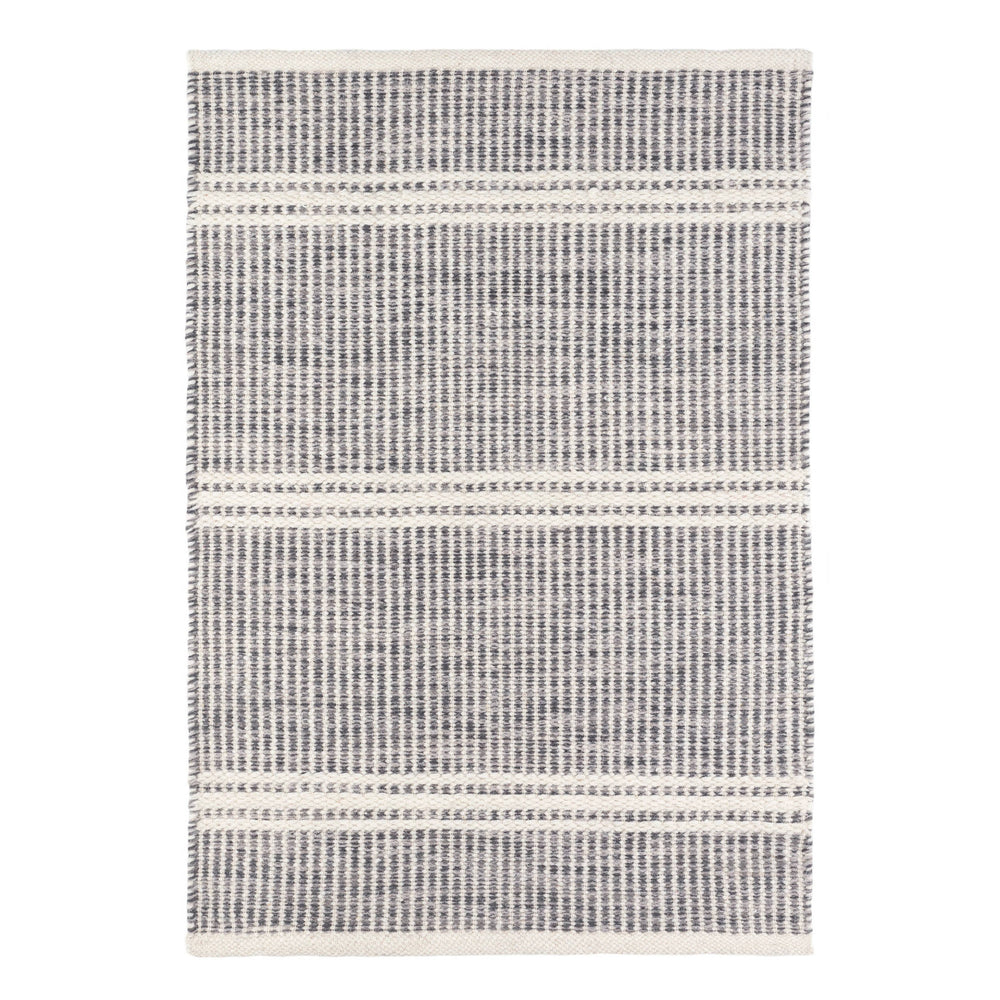 Malta Handwoven Wool Rug | Grey
