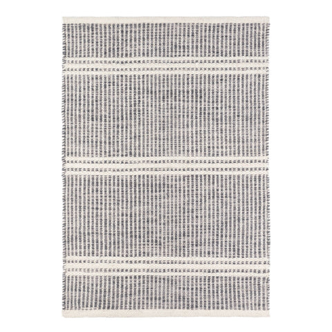Malta Handwoven Wool Rug | Grey