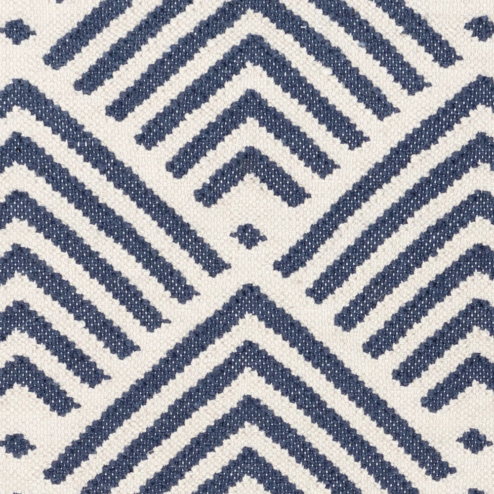 Cleo Handwoven Indoor/Outdoor Rug by Bunny Williams Swatch | Navy