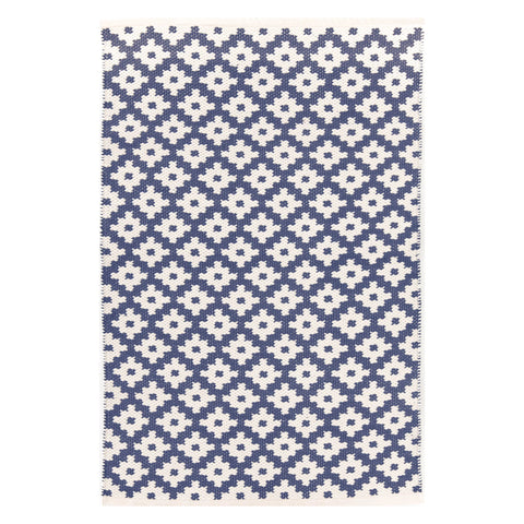 Samode Handwoven Indoor/Outdoor Rug | Denim/Ivory
