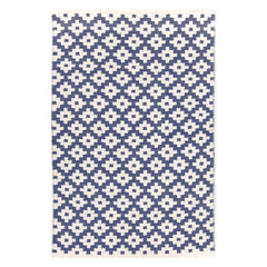 Samode Handwoven Indoor/Outdoor Rug | Denim/Ivory